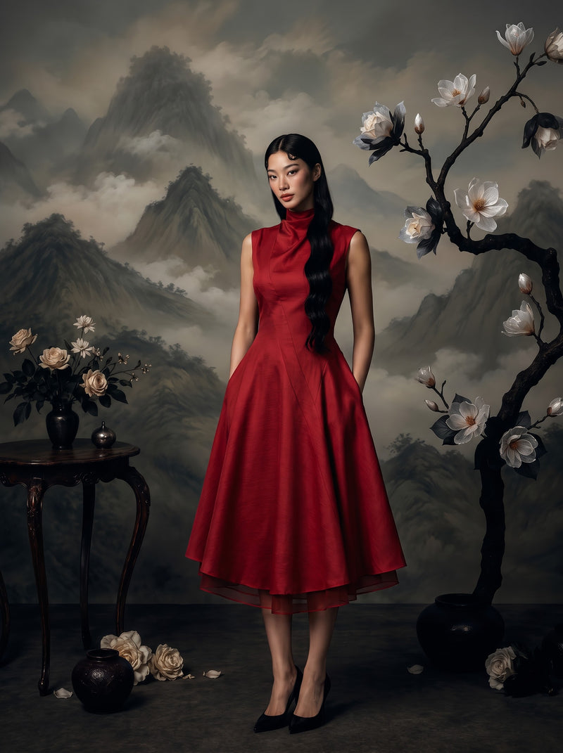 Scarlet Fit & Flare Dress